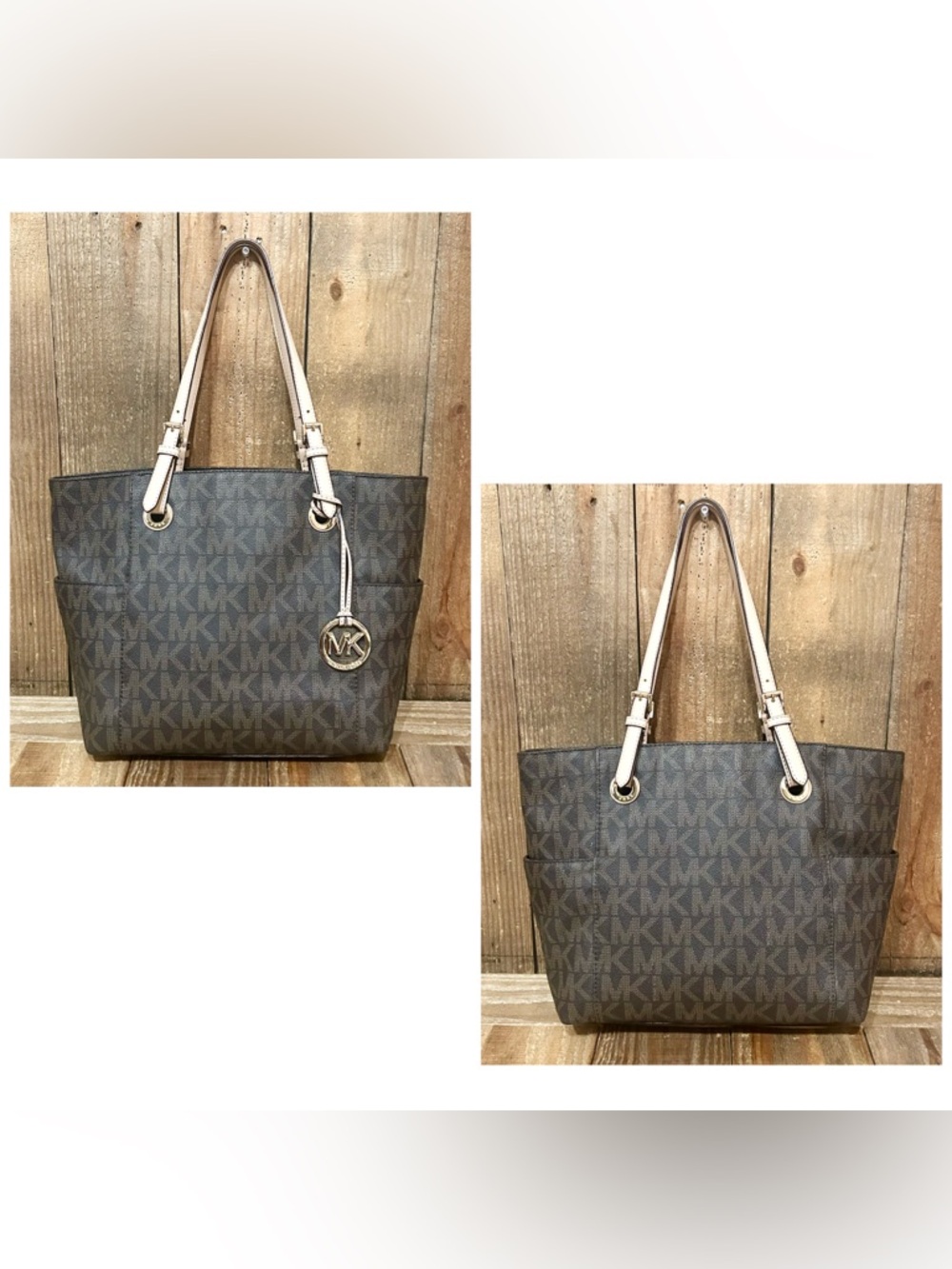Michael Kors. 4 Piece: Jet Set Tote with Free Matching Wallet, Scarf & Dust Bag. - Picture 3 of 16